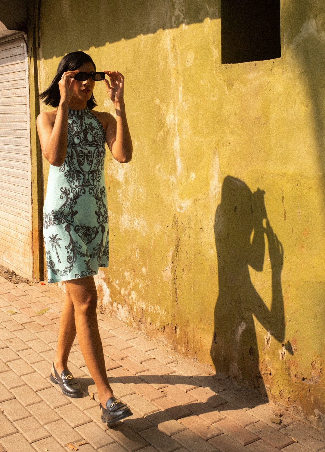 Azul Jade Knit Halter Mini